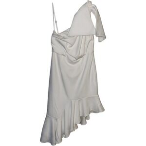 annie ruffle shoulder strap layered hem mini dress white Selfie Leslie | Dresses | Selfie Leslie Annie Ruffle Shoulder Strap Layered  Hem Mini Dress Orange Size S